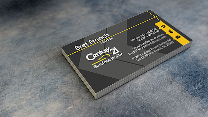 Creative Roots Marketing & Design - Bret French Business Card Design
