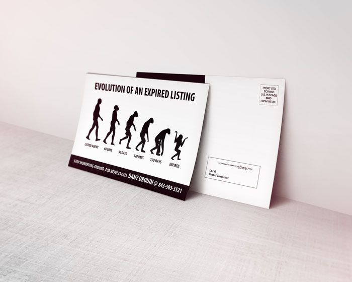 Creative Roots Marketing & Design - Dany Drouin Postcard Design