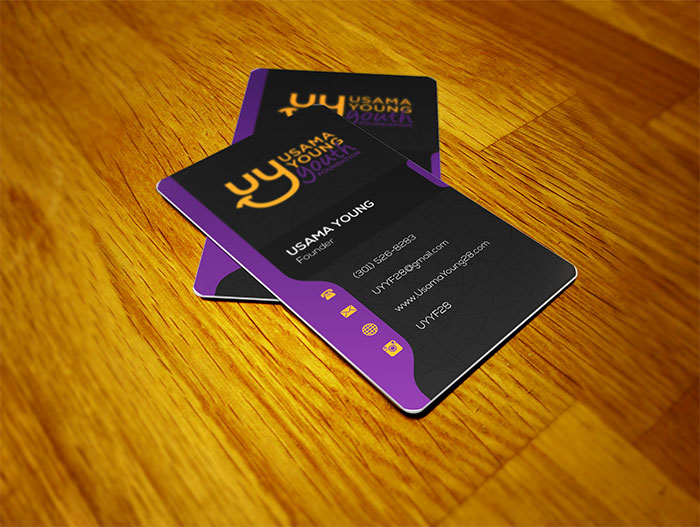 Creative Roots Marketing & Design - Usama Young Business Card Design